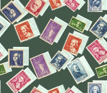 418098-复古时尚邮票衬衫华亿平台