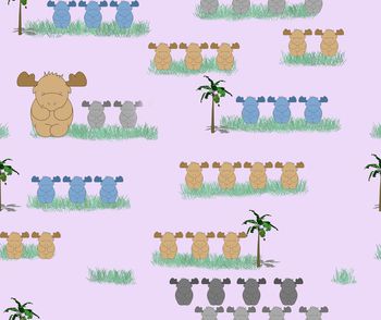 418137-时尚趣味椰树小鹿童装华亿平台