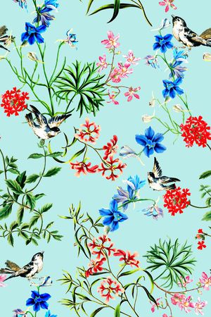 小清新印花华亿平台图片