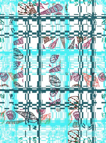 418180-海螺海洋主题渐变条纹印象组合男装花