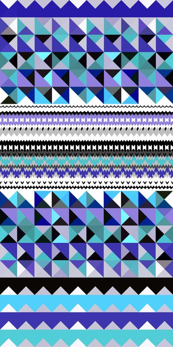 418185-民族风几何三角图形拼接组合女装连衣