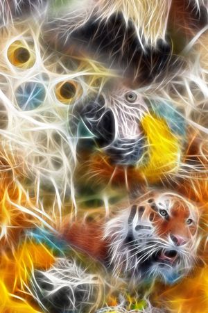 抽象印花华亿平台图片