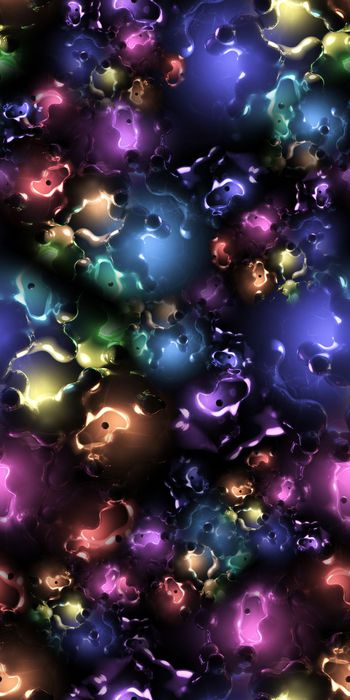 418283-数码 抽象色彩 立体 碎块 波点 