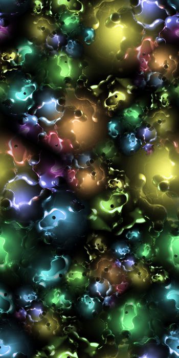 418284-数码 抽象色彩 立体 碎块 波点 