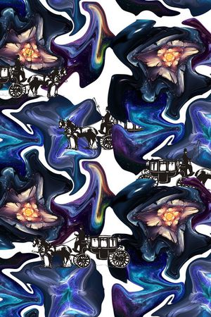 抽象马车印花华亿平台图片