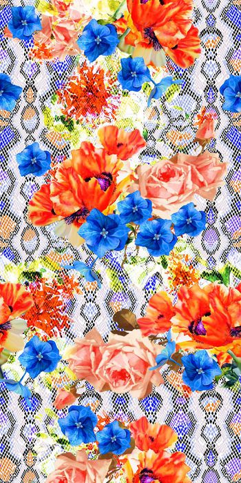 418451-抽象纹  水彩画 花卉  数码  