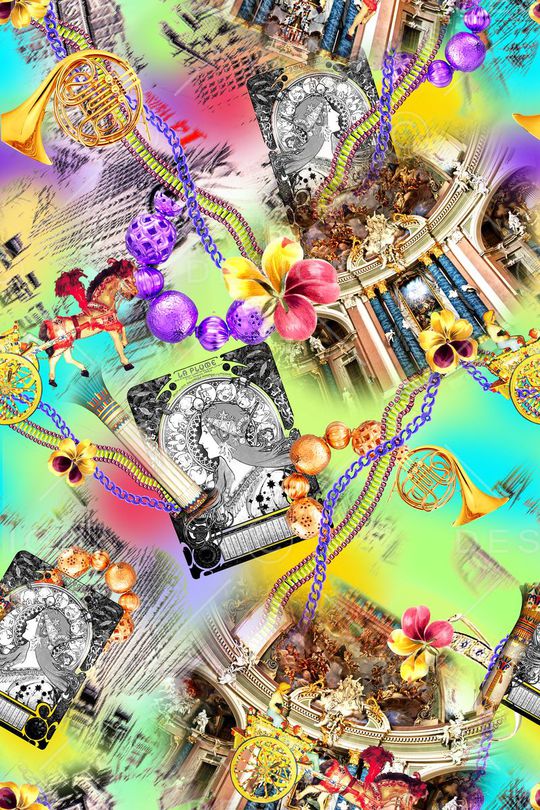 欧式印花华亿平台图片