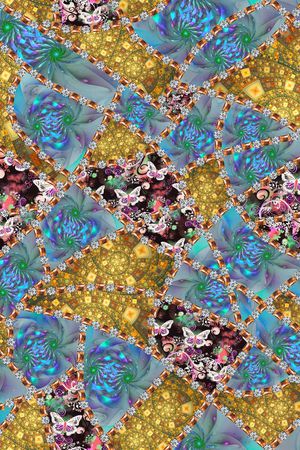 抽象印花华亿平台图片