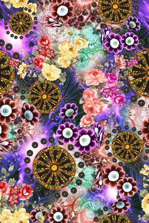 抽象印花华亿平台图片