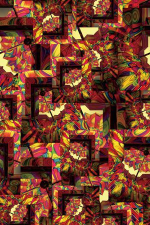 抽象印花华亿平台图片