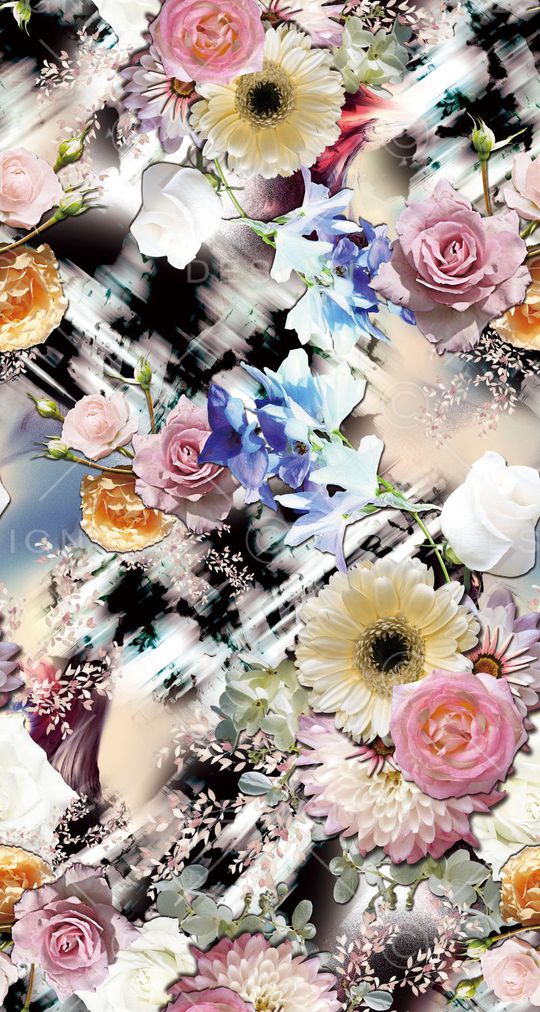 抽象线条印花华亿平台图片