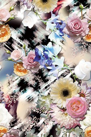 抽象线条印花华亿平台图片