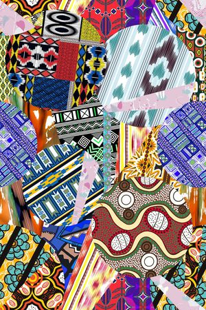 抽象印花华亿平台图片