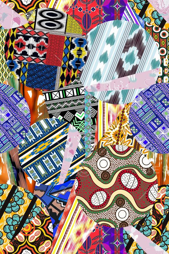 抽象印花华亿平台图片