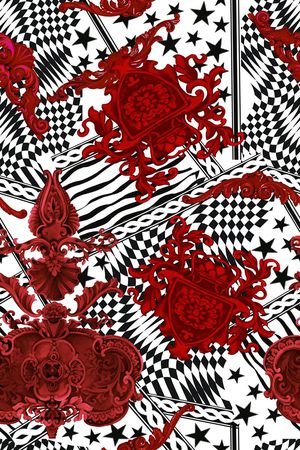 几何印花华亿平台图片