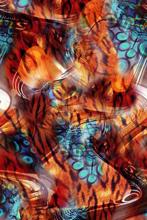 抽象印花华亿平台图片