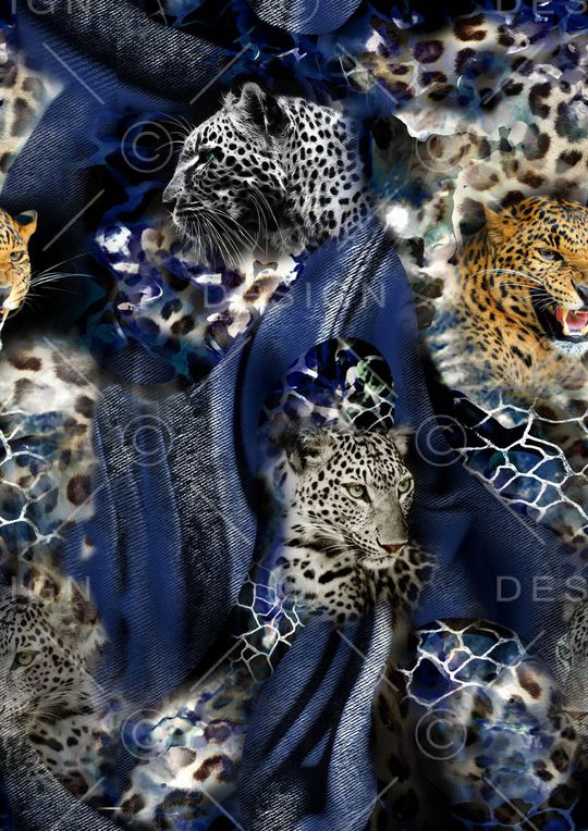 豹纹印花华亿平台图片