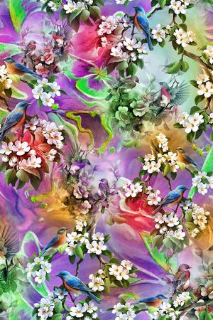 抽象印花华亿平台图片