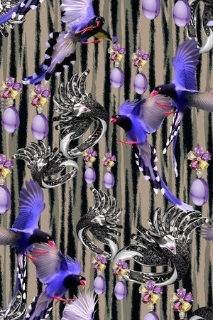 抽象印花华亿平台图片