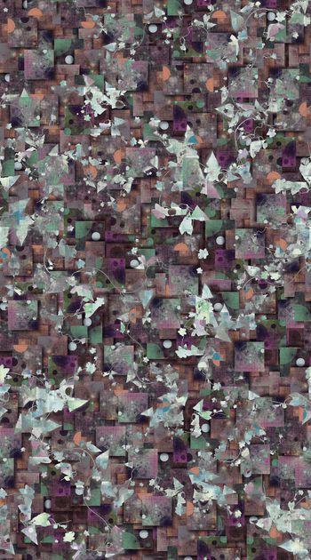 418930-几何堆积 叠加 树叶 机理 服装 