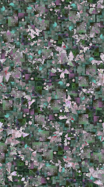 418931-几何堆积 叠加 树叶 机理 服装 