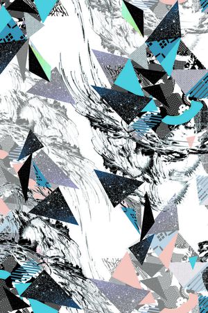 抽象印花华亿平台图片