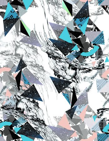 抽象印花华亿平台图片