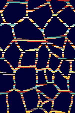 多边形印花华亿平台图片