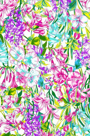 牵牛花印花华亿平台图片