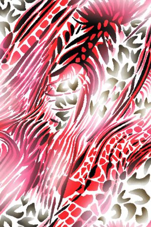 动物纹印花华亿平台图片