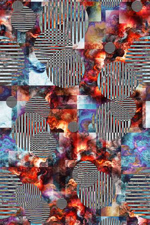 抽象印花华亿平台图片