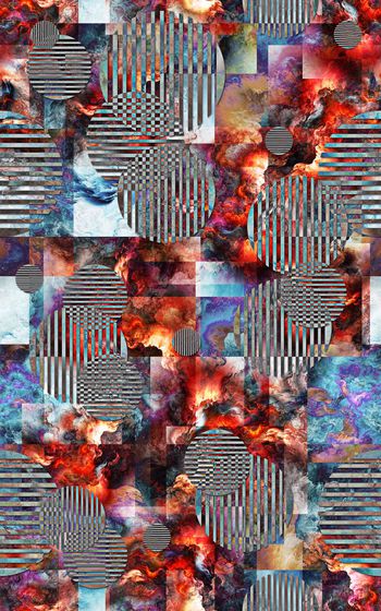 419190-抽象 波点条纹 滤色 服装 几何 