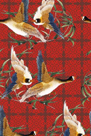 古典印花华亿平台图片