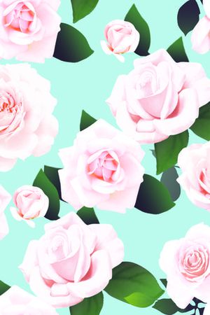 粉红玫瑰印花华亿平台图片