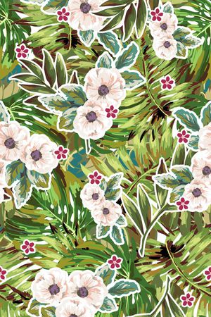 夏日印花华亿平台图片