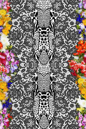 豹纹印花华亿平台图片