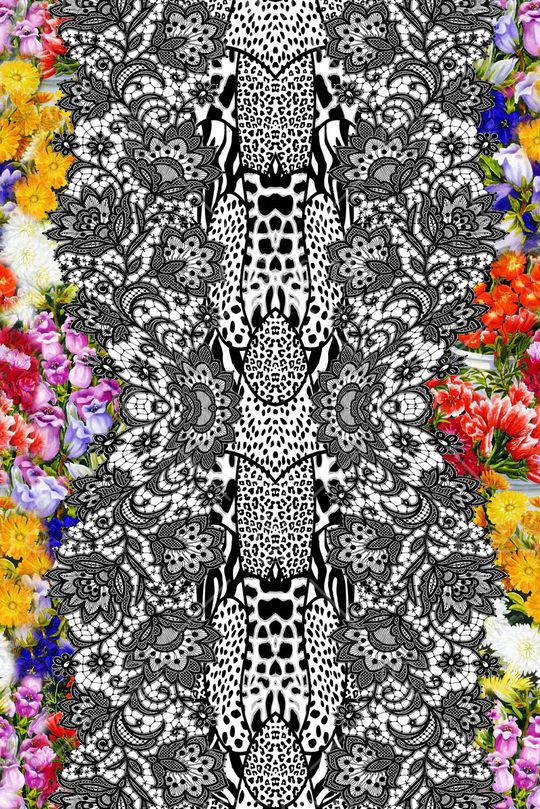 豹纹印花华亿平台图片