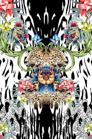 抽象印花华亿平台图片