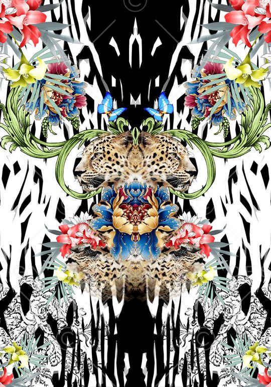 抽象印花华亿平台图片