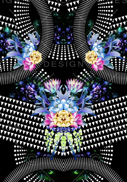 抽象印花华亿平台图片