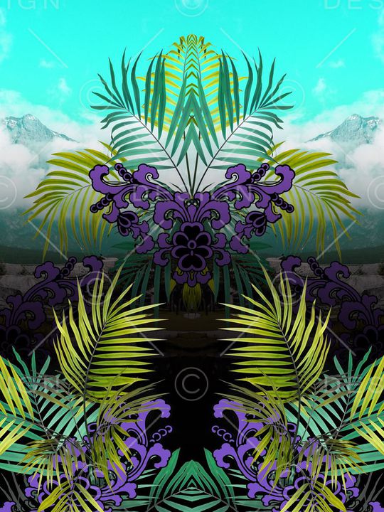 中国风印花华亿平台图片