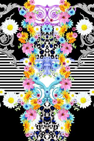 抽象印花华亿平台图片