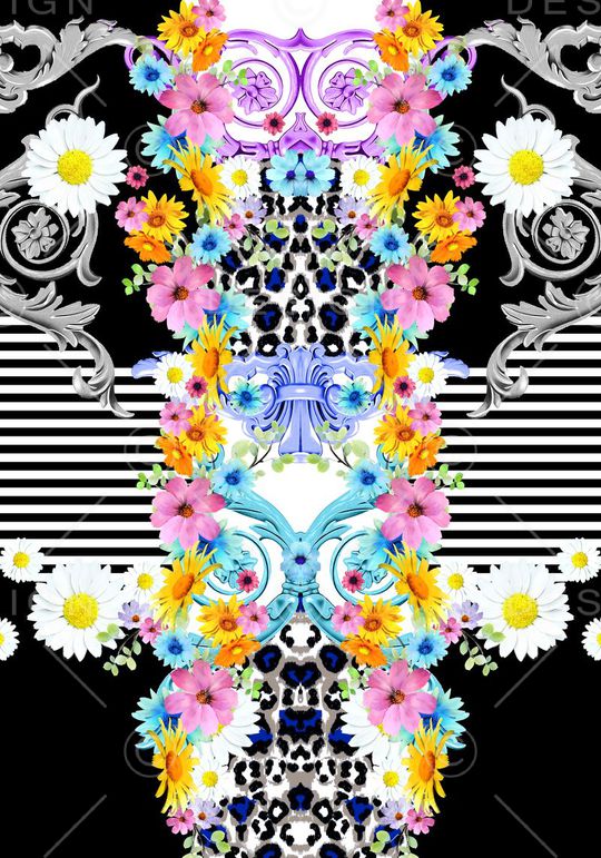 抽象印花华亿平台图片