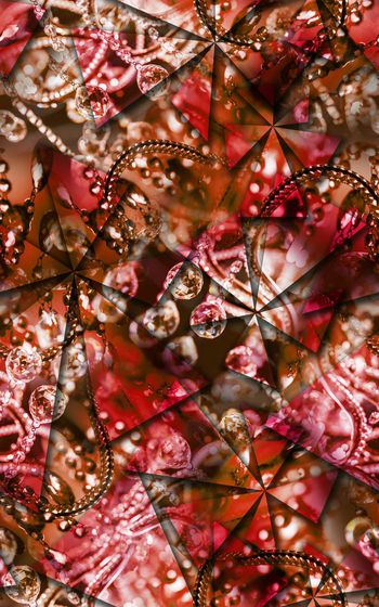 419512-通透 玻璃水晶 吊灯 局部 三角 