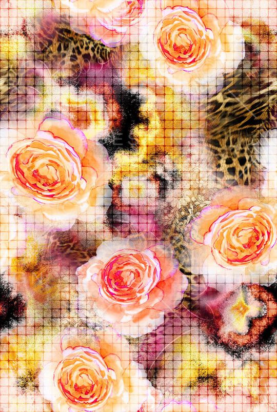 豹纹印花华亿平台图片