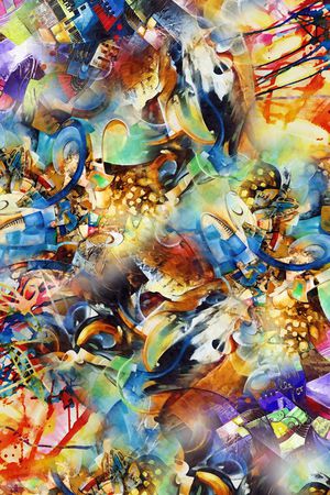 手绘印花华亿平台图片