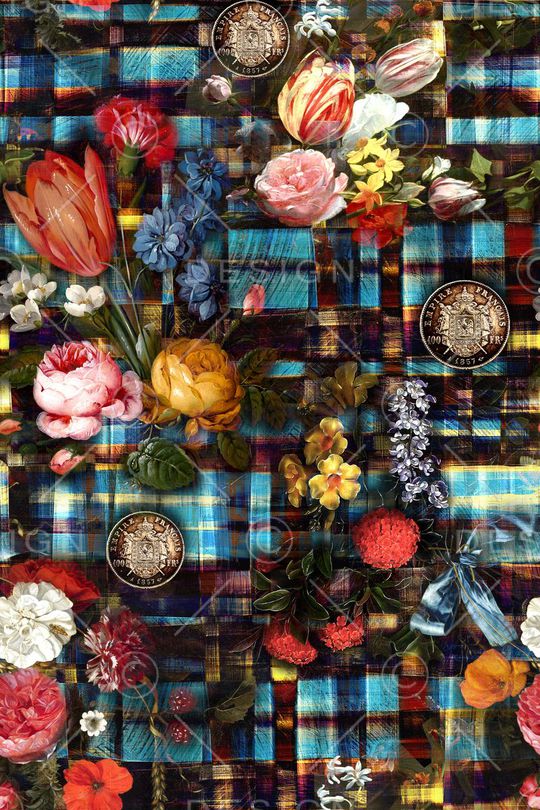 复古印花华亿平台图片