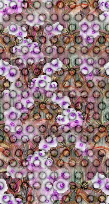 419553-立体 水滴波点 花卉 服装 