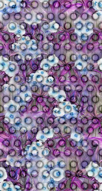 419554-立体 水滴波点 花卉 服装 