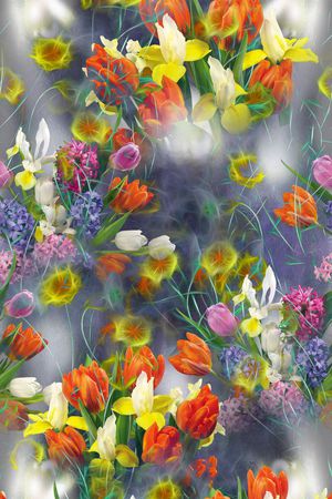 抽象花纹印花华亿平台图片